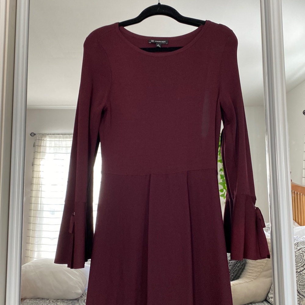 Burgundy dress